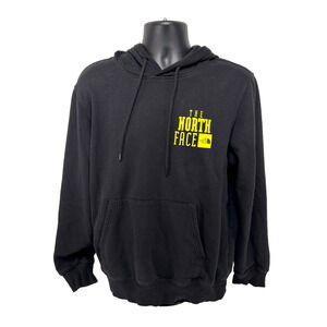 New North Face Brand Proud Hoodie Sweatshirt Black/LED Yellow Size M Outdoors